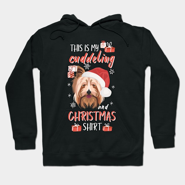 Yorkshire Terrier Christmas Hoodie by GreenOptix